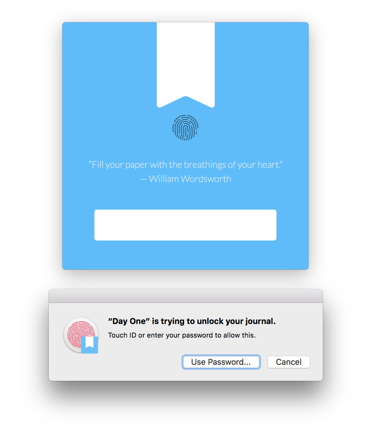 Password protected journal for macbook pro