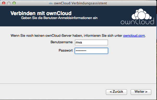 Install owncloud server